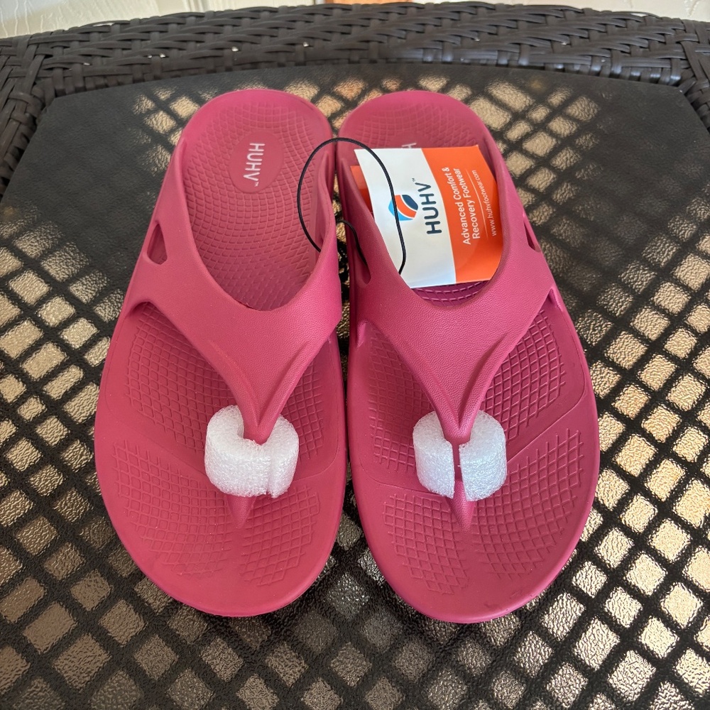 HUHV Original Unisex Recovery Comfort Flip Flop Thong Sandals Size M7/W9